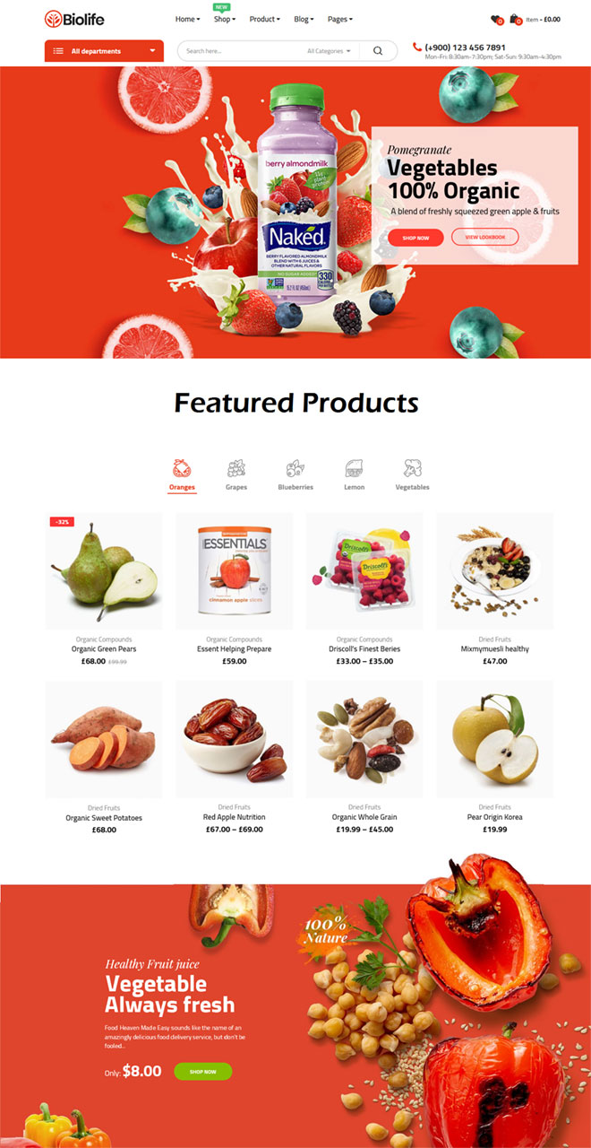 Yougurt ecommerce design example
