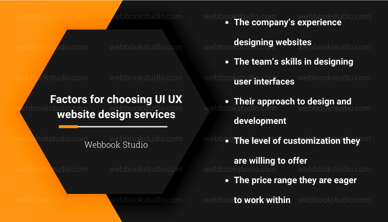 Factors for choosing UI UX website design services