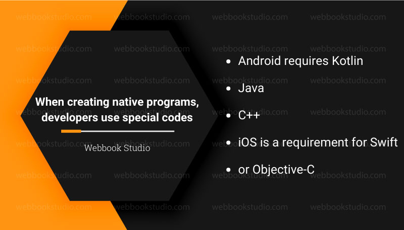 When creating native programs, developers use special codes