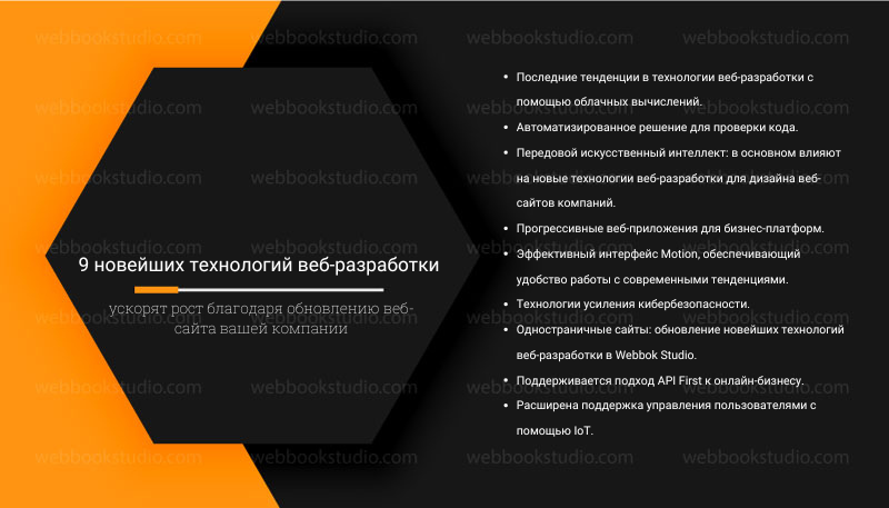 9 новейших технологий веб-разработки ускорят рост благодаря обновлению веб-сайта вашей компании