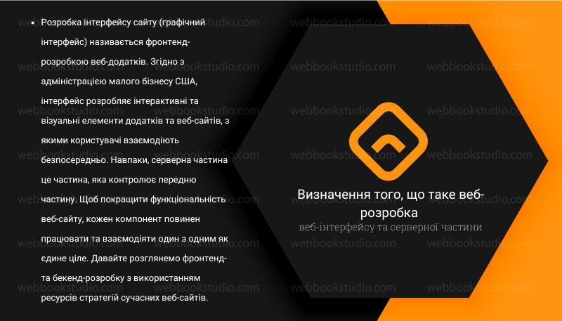 Визначення того, що таке веб-розробка веб-інтерфейсу та серверної частини