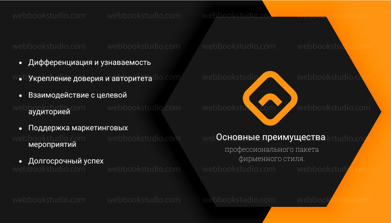 Основные преимущества профессионального пакета фирменного стиля