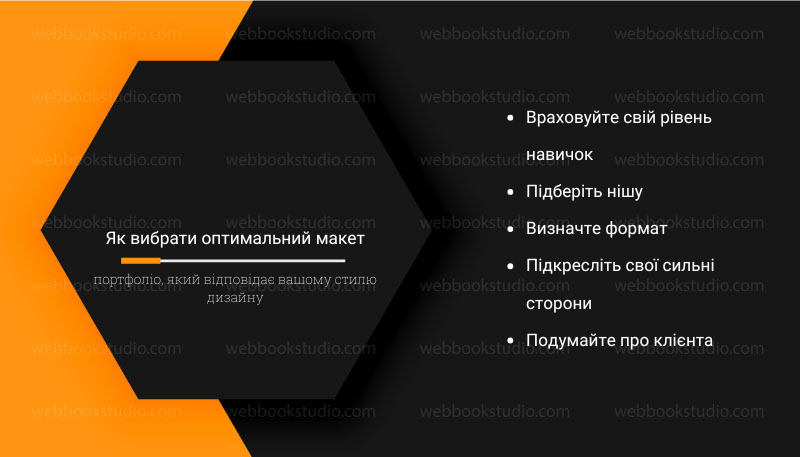 Як вибрати оптимальний макет портфоліо, який відповідає вашому стилю дизайну