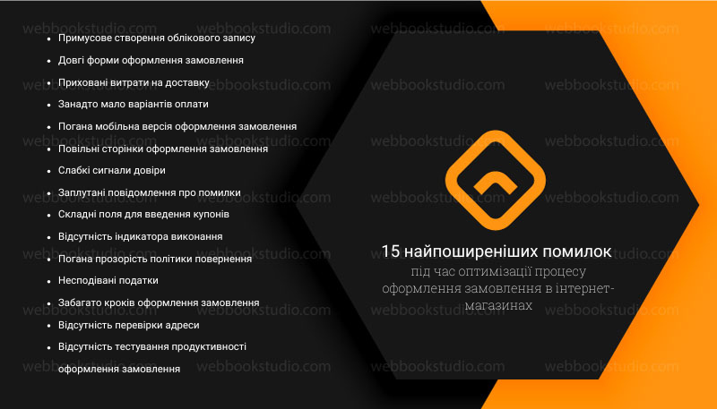 15 найпоширеніших помилок під час оптимізації процесу оформлення замовлення в інтернет-магазинах