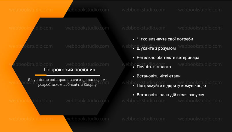 Покроковий посібник Як успішно співпрацювати з фрілансером-розробником веб-сайтів Shopify.