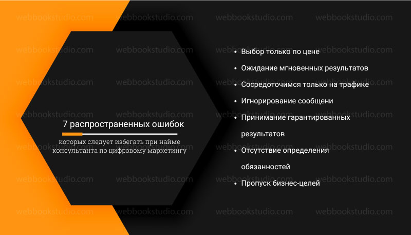 7 распространенных ошибок, которых следует избегать при найме консультанта по цифровому маркетингу